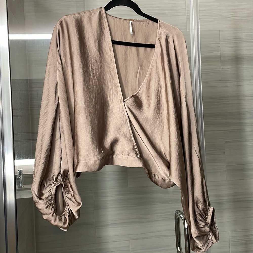 Satin Free People Blouse